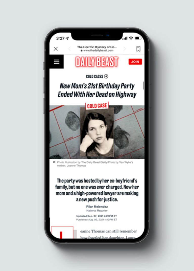 Cold Case Laura Van Wyhe Meld Marketing