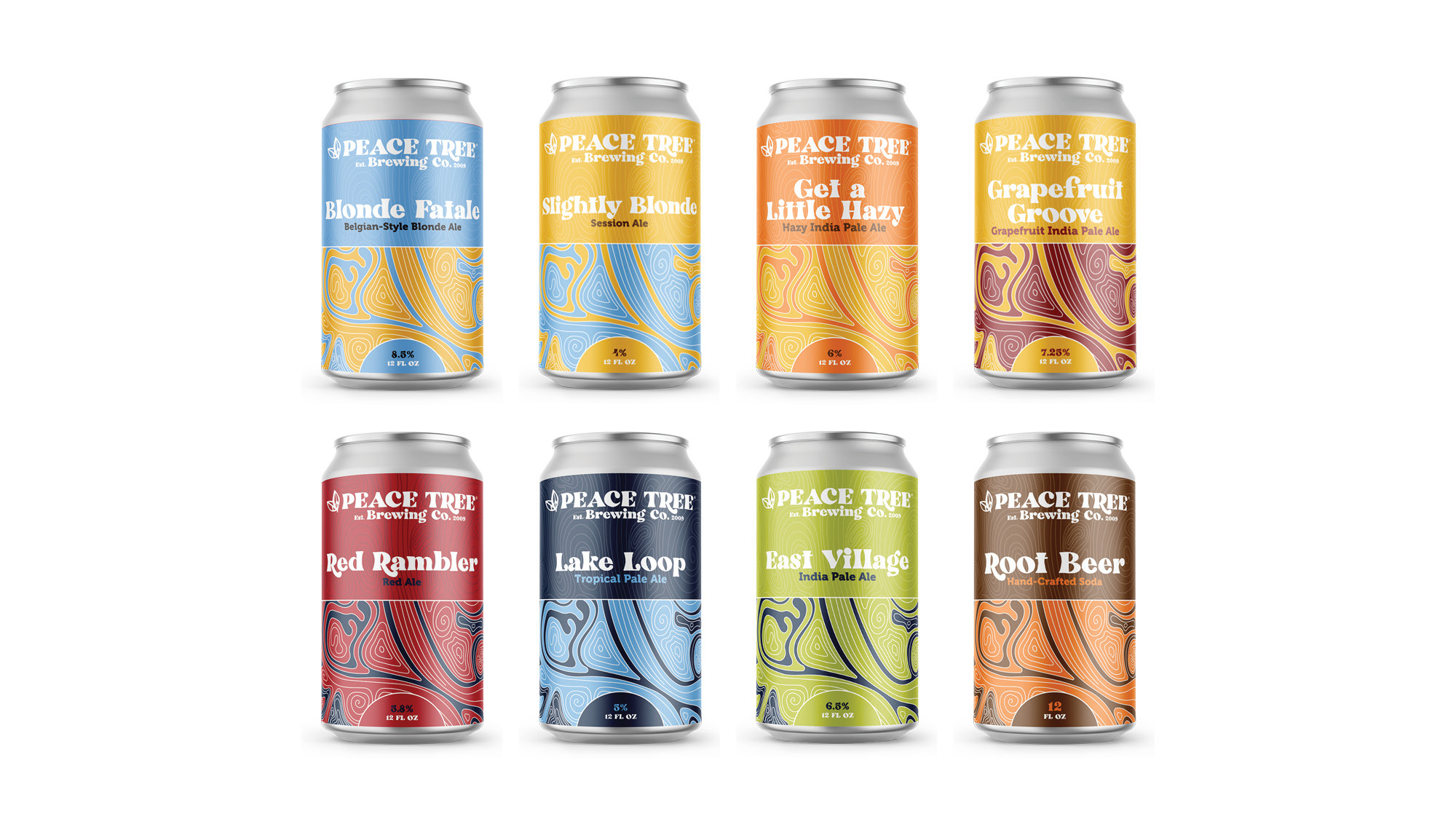 Peace Tree Brewing cans
