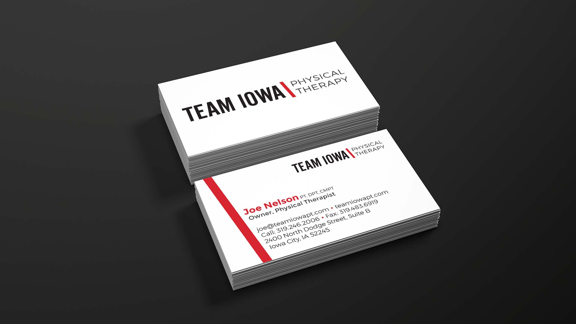 Team Iowa Business Cards