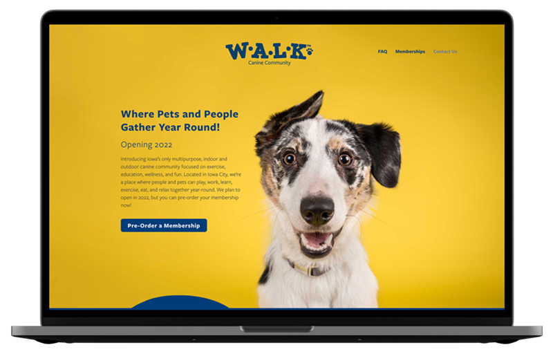 WALK Website Laptop