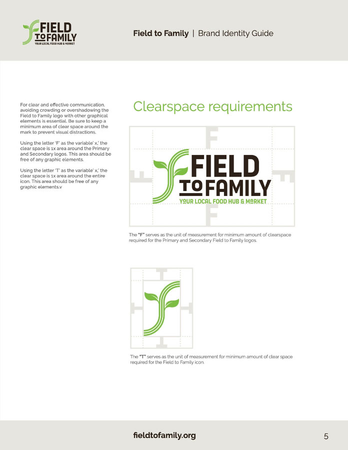 Field to Family Logo Requirements