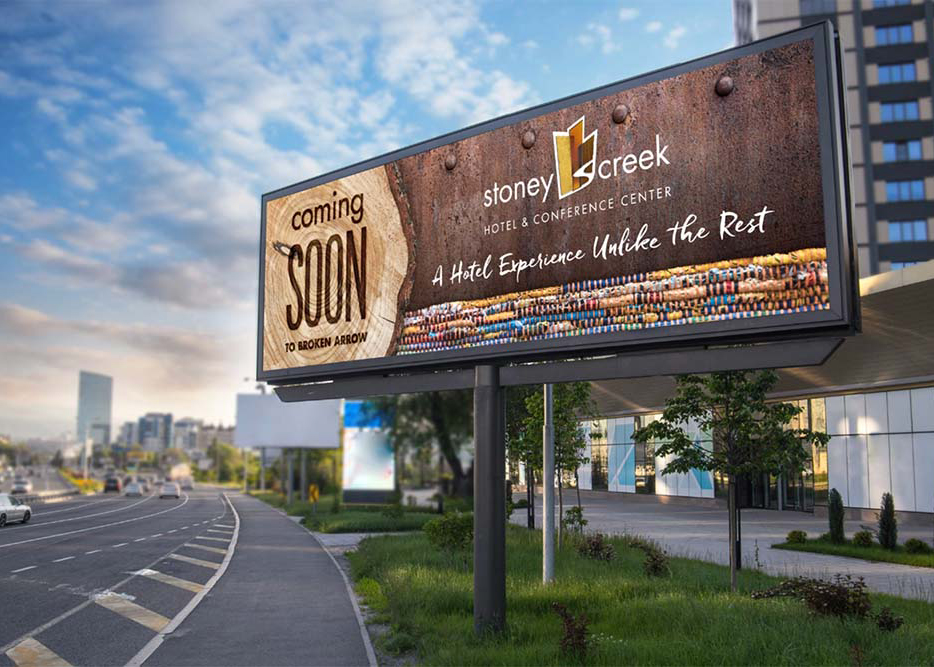 hotel billboard along highway